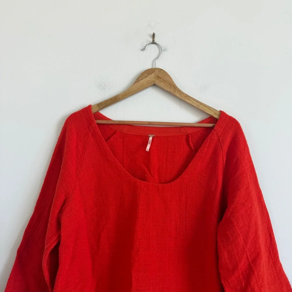 Free People Casey Tunic in Tangerine Size Medium